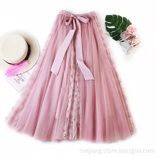 Ladies Sweet and Temperament Skirt Bubble Embroidery Skirt